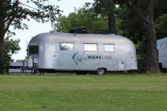 maneline pop-up shop vintage airstream offering horse inspired fashion