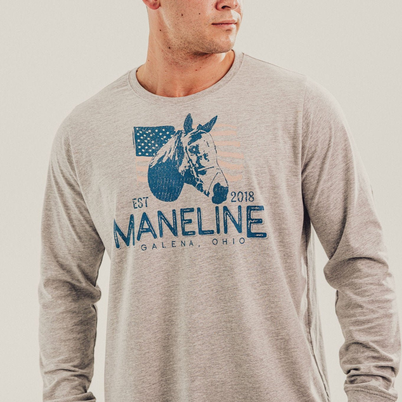 Maneline Long Sleeve Tee